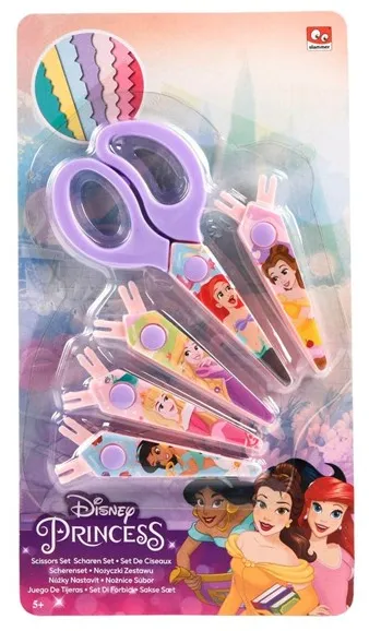 Canenco Disney Princess Scissors with 5 Serrated Blades